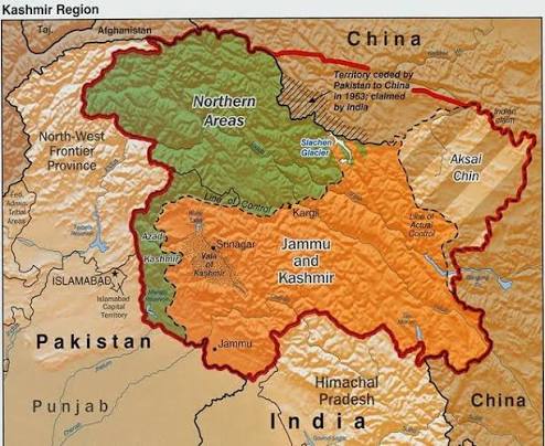 Kashmir sapphire mining region in the Himalayas