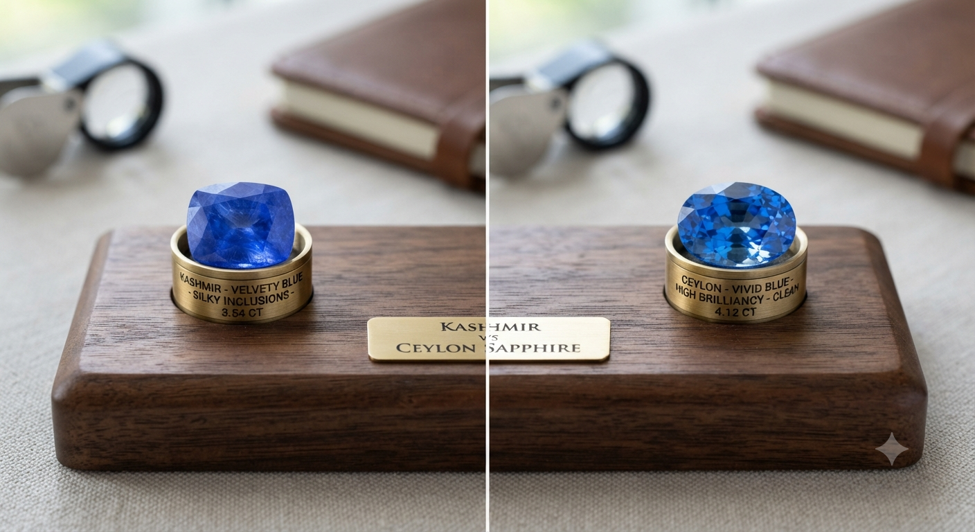 Kashmir Sapphire vs Ceylon Sapphire: The Complete Comparison