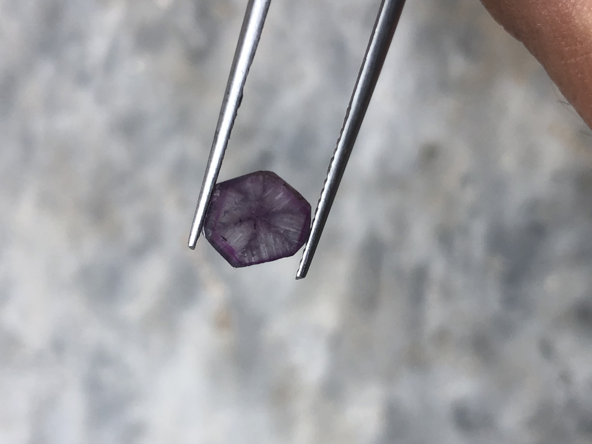Natural Trapiche Kashmir Sapphire view 4