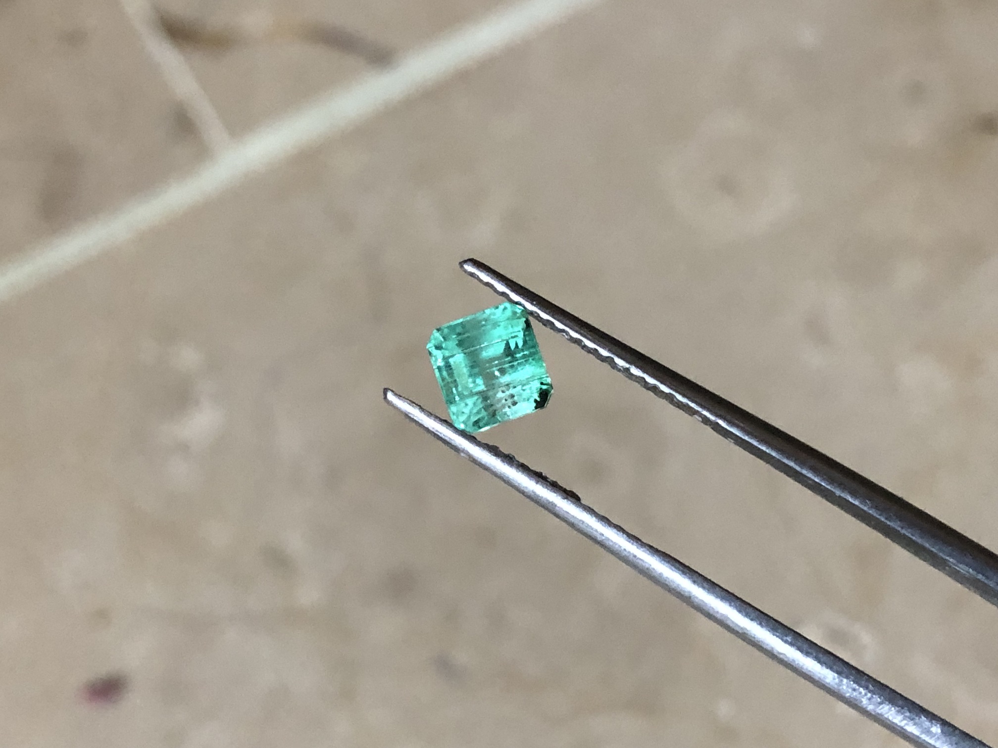 Natural Panjsher Emerald — Square Cut 0.90 ct view 2