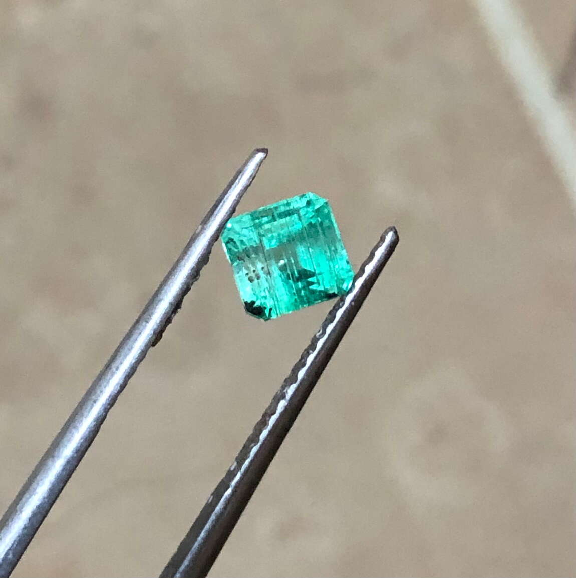 Natural Panjsher Emerald — Square Cut 0.90 ct