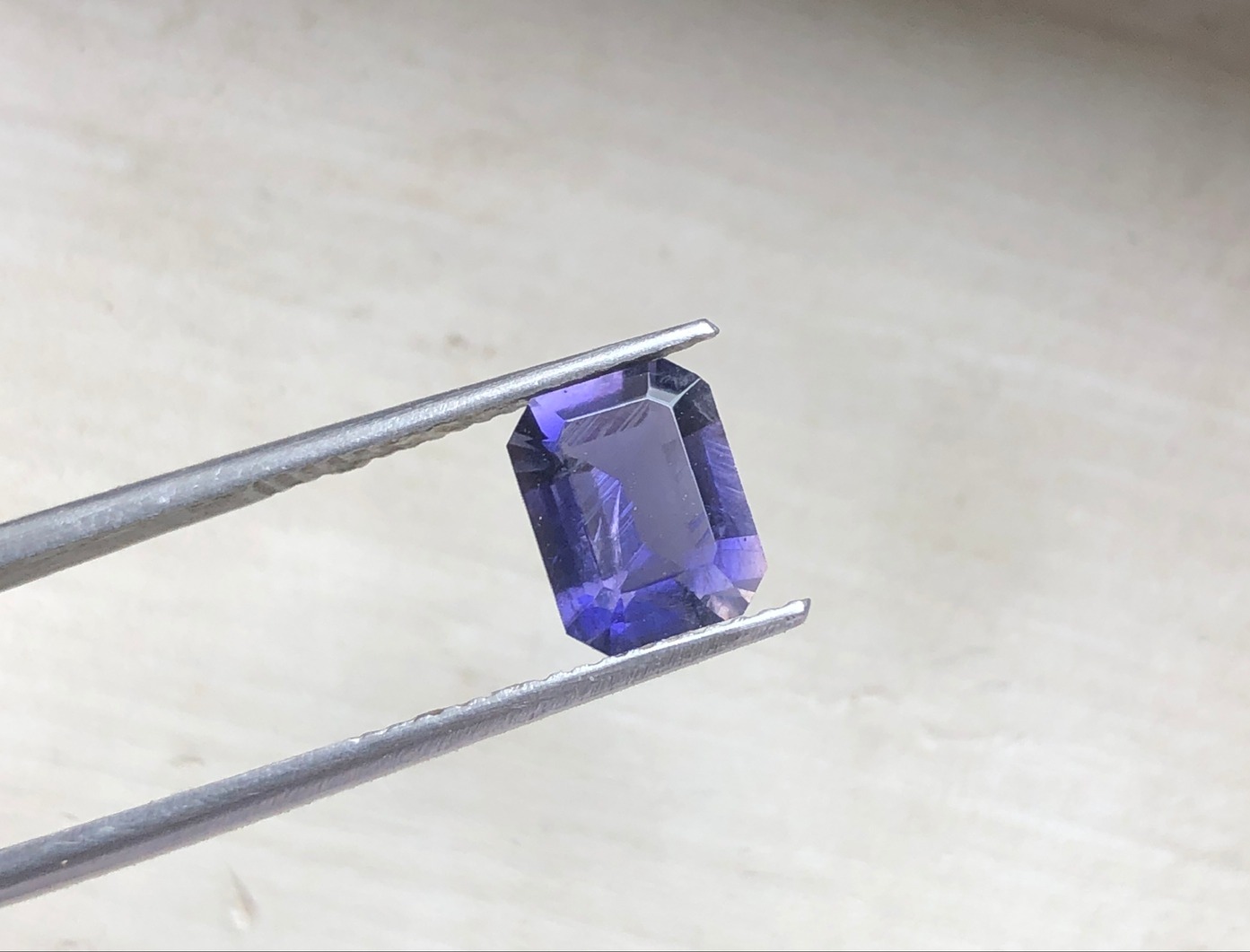Natural Blue Purple Spinel Ceylon view 2