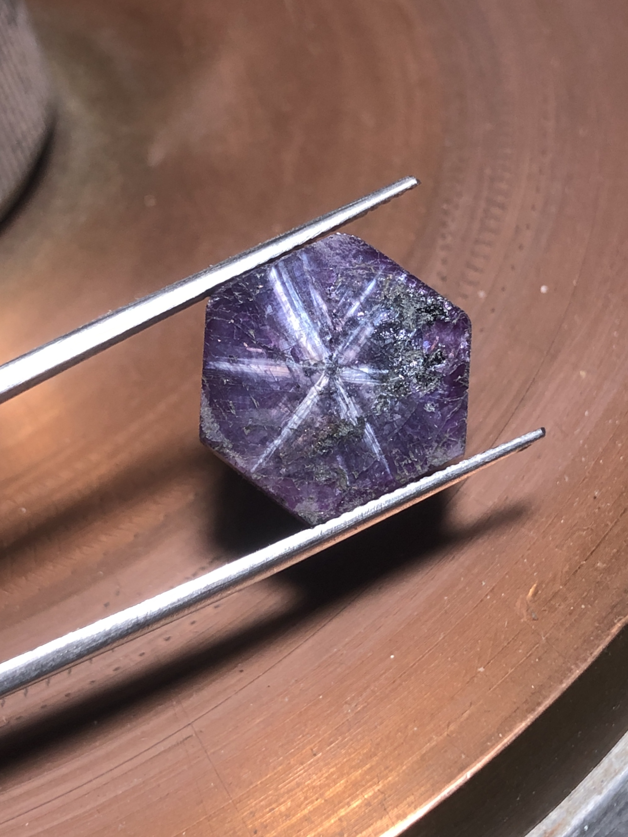 Natural Trapiche Ruby 10.75 Ct Kashmir Pakistan view 2