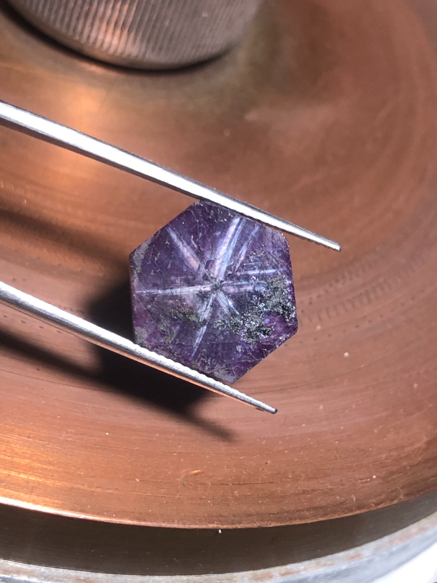 Natural Trapiche Ruby 10.75 Ct Kashmir Pakistan view 3